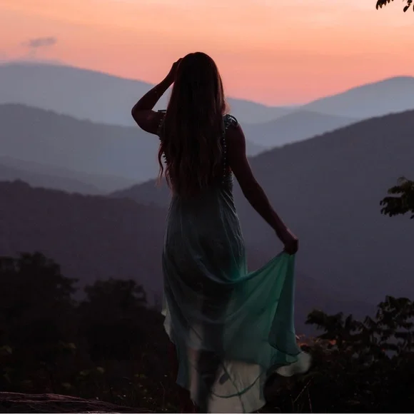 Mint high low For Love and Lemons dress - Picture 3 of 9